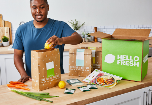 Man cooking with HelloFresh